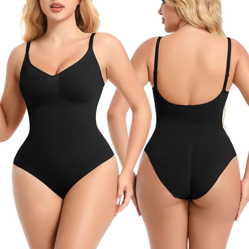 "SculptEase™ Seamless Shaping Bodysuit – Ultra-Slimming Faja Boyshort for Women (Plus Size Available