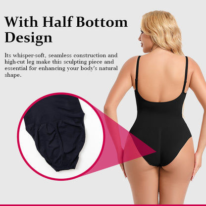 "SculptEase™ Seamless Shaping Bodysuit – Ultra-Slimming Faja Boyshort for Women (Plus Size Available